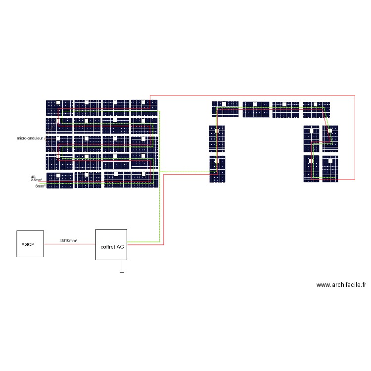 shcema unifilaire Rossini. Plan de 0 pièce et 0 m2