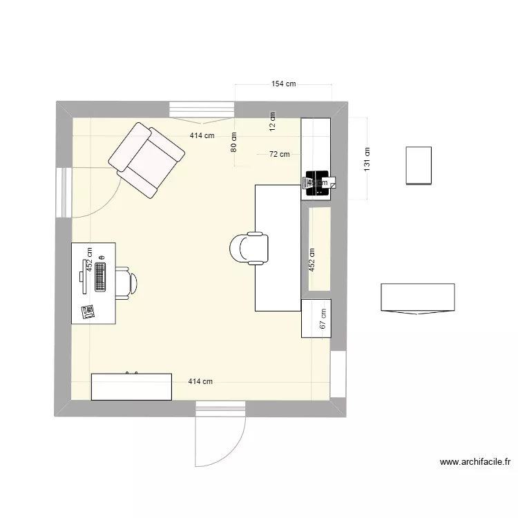 bureau maison 5. Plan de 