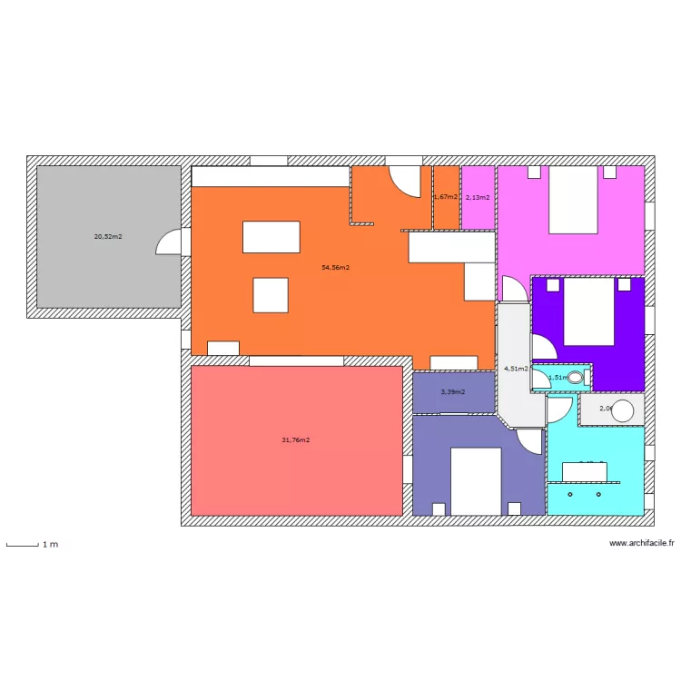 Maison L120. Plan de 