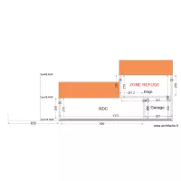 PCMI3 Plan de coupe fa&ccedil;ade sud existant