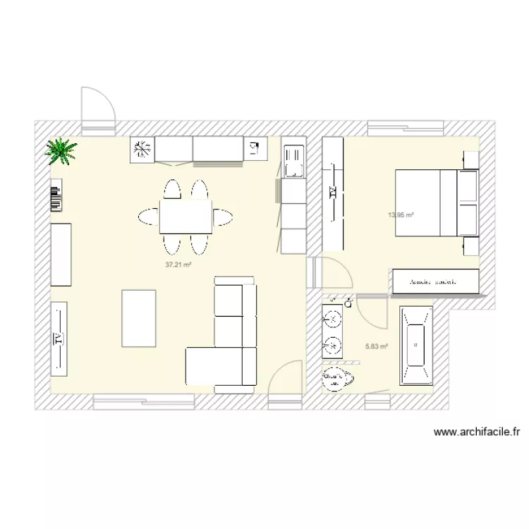 Cazaux 4e essai. Plan de 