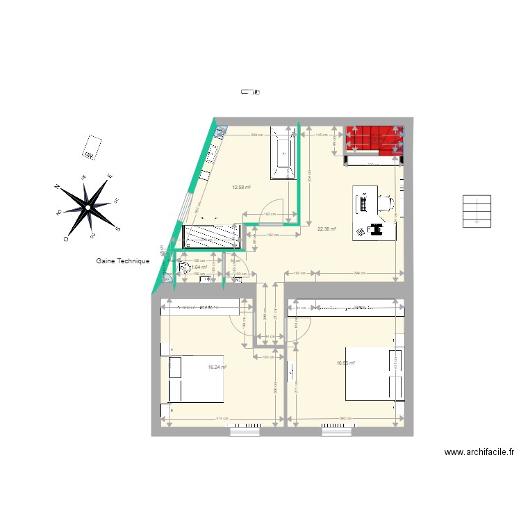 Etage 1 20 21 04 2018. Plan de 0 pièce et 0 m2