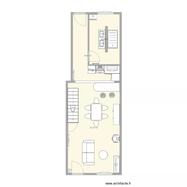 Maison Annezin. Plan de 