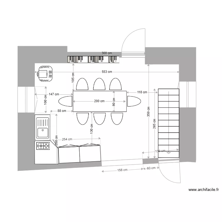 Le central. Plan de Le central. Plan de