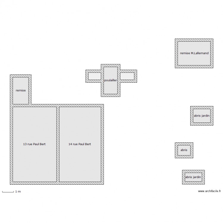 exterieur paul bert. Plan de 0 pièce et 0 m2