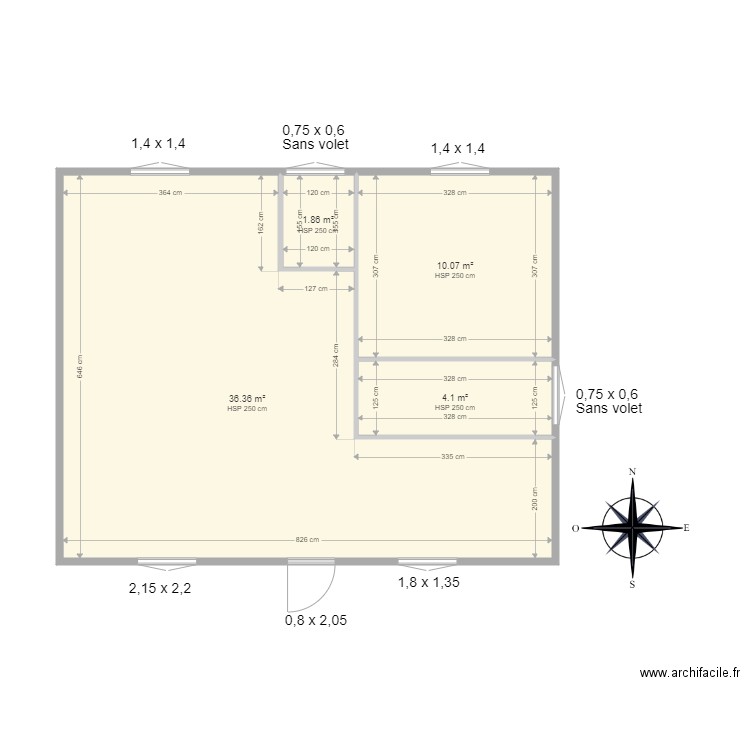 LASSABLIERE. Plan de 0 pièce et 0 m2