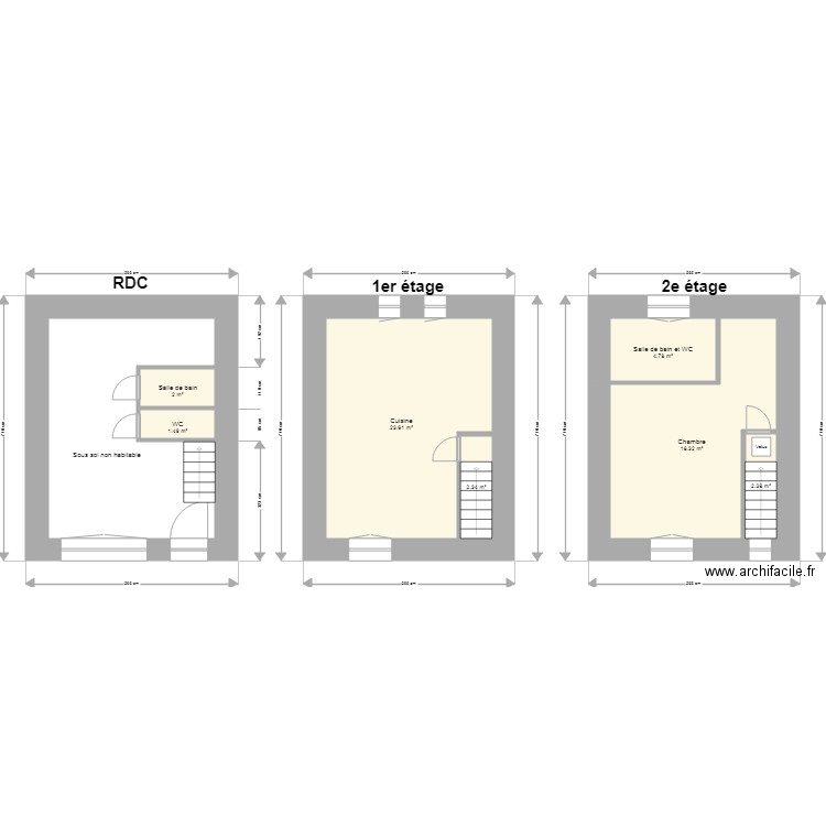 BONNEFOY Yvonne St Bonnet le Chateau. Plan de 0 pièce et 0 m2