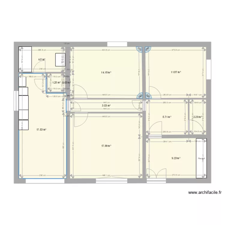 RDC   garage. Plan de 