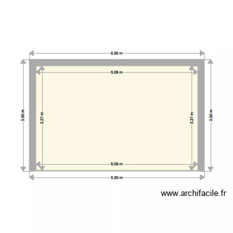 cot&eacute; nord. Plan de 