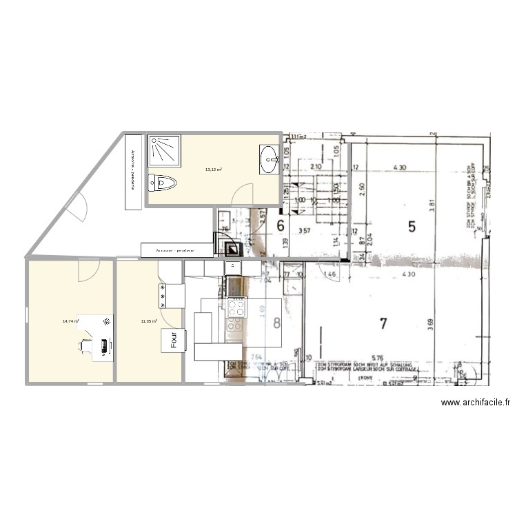 RezDeChaussee. Plan de 0 pièce et 0 m2