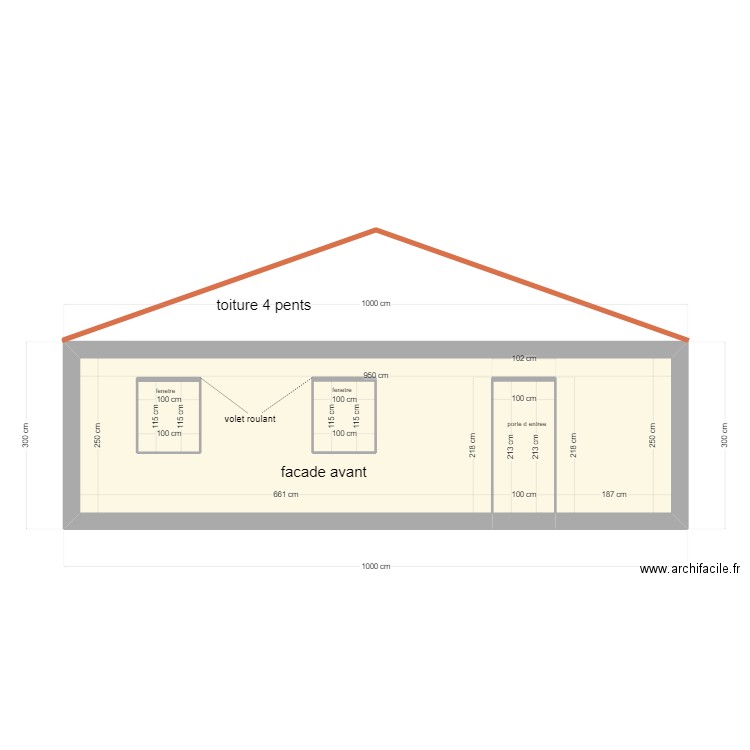 melody6. Plan de 4 pièces et 26 m2