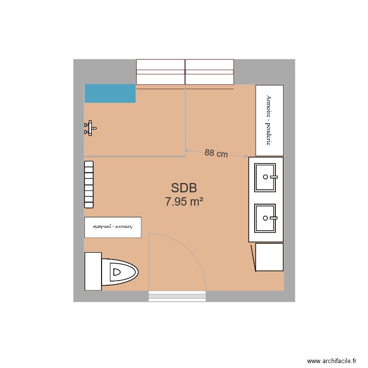 sdb guzel . Plan de 0 pièce et 0 m2