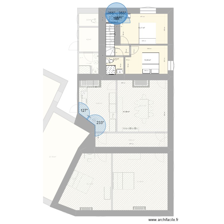 MONTIGNY Dégradé. Plan de 22 pièces et 372 m2