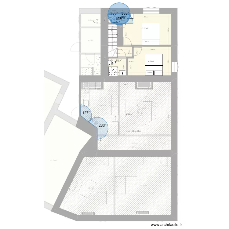 MONTIGNY D&eacute;grad&eacute;. Plan de 