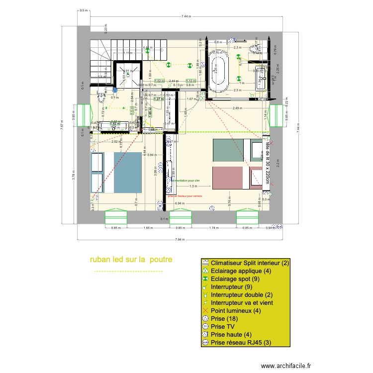 1er étage castro def 1. Plan de 0 pièce et 0 m2