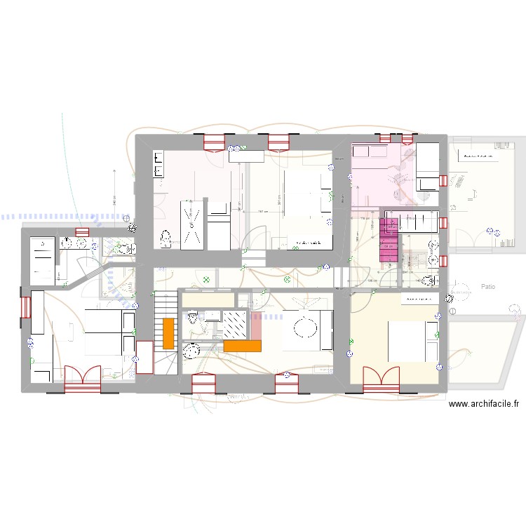 Inca 22 2NIVO septoct 2. Plan de 15 pièces et 128 m2