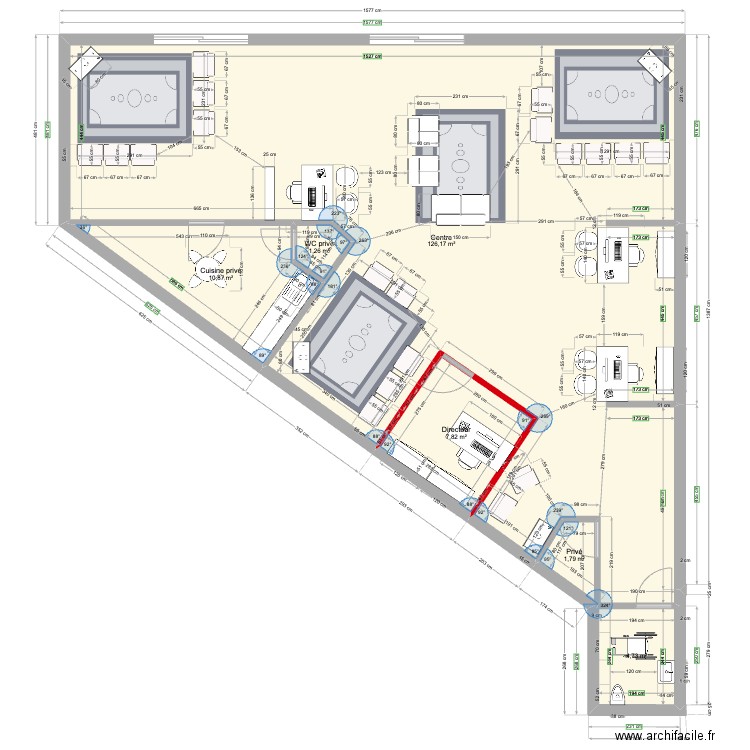 MyES Mérignac. Plan de 6 pièces et 153 m2