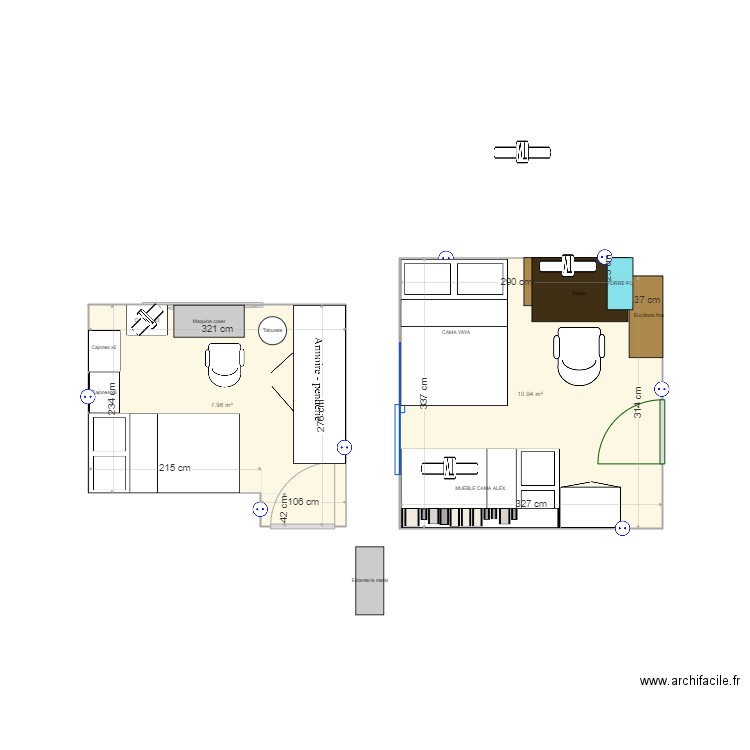 Habitacion v3. Plan de 0 pièce et 0 m2