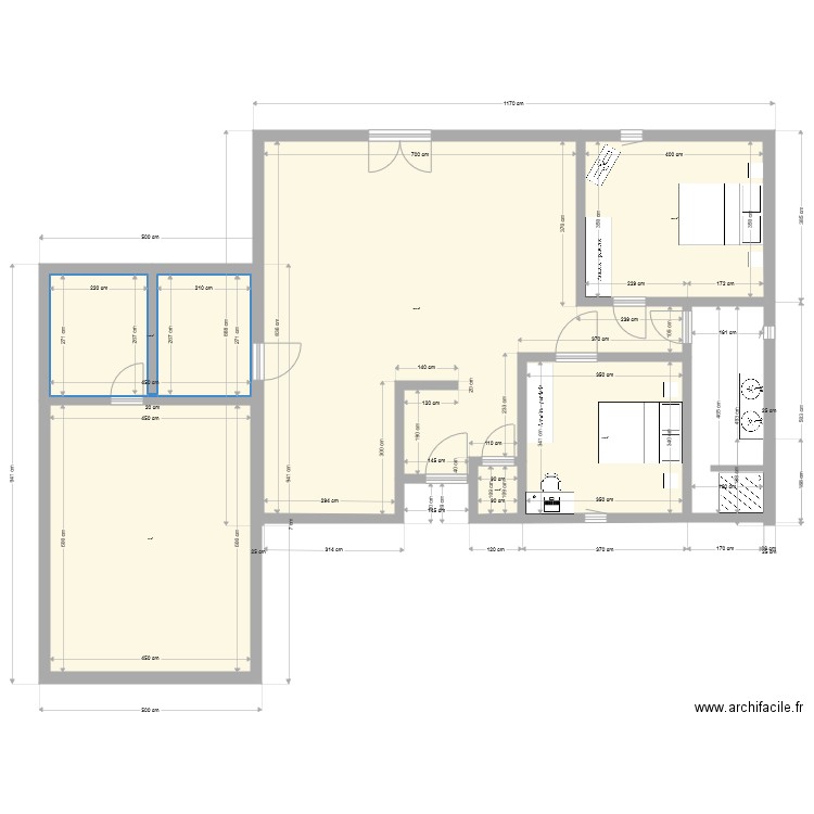 Projet pleinpied22700. Plan de 0 pièce et 0 m2