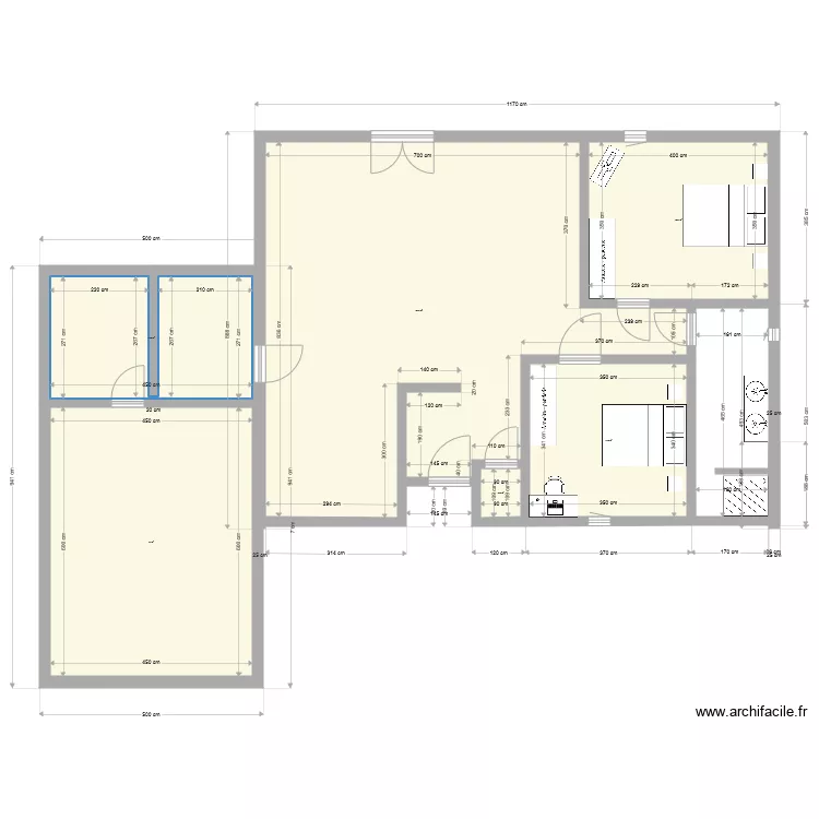 Projet pleinpied22700. Plan de 