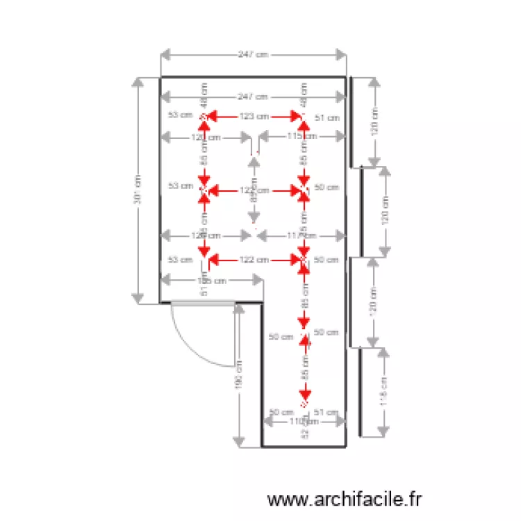 sous balcon. Plan de sous balcon. Plan de