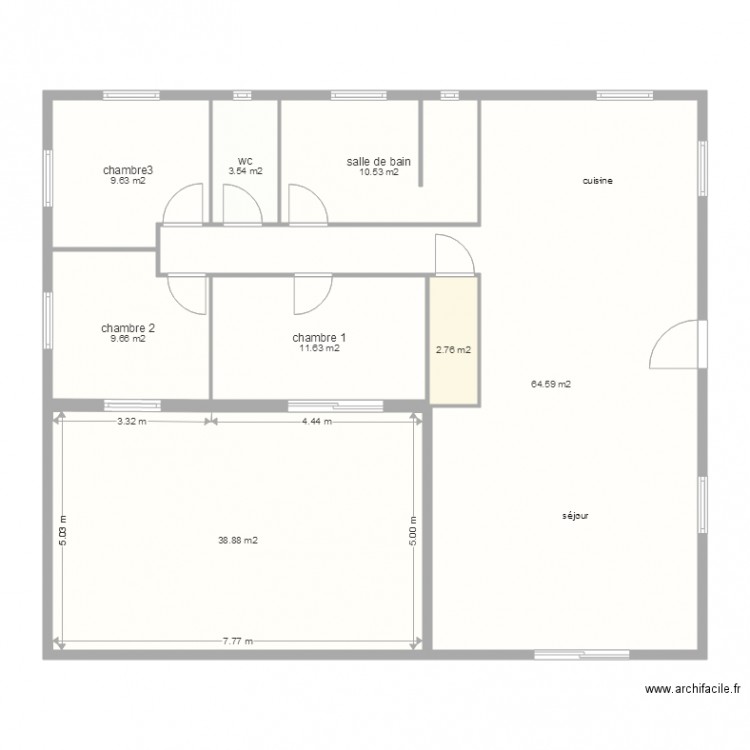 jerem RdC. Plan de 0 pièce et 0 m2