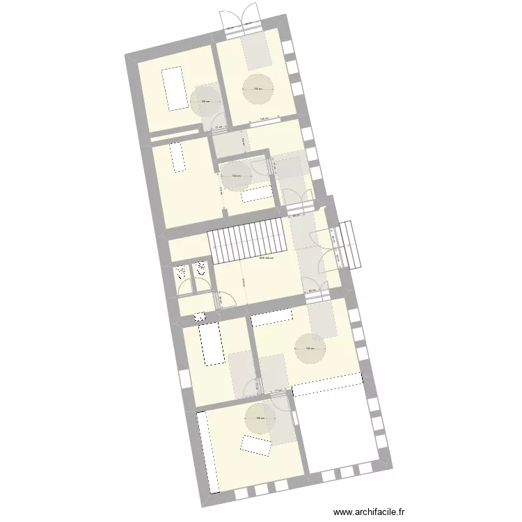 sanitaires avant travaux. Plan de sanitaires avant travaux. Plan de