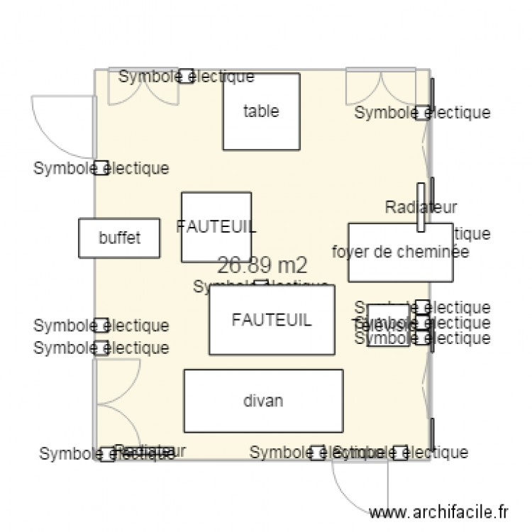 séjour 2ème étage. Plan de 0 pièce et 0 m2