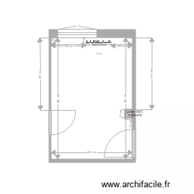 cuisine plan de la pi&egrave;ce. Plan de 