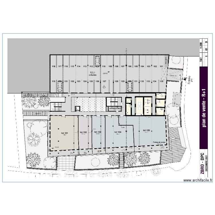 ZE bureau r+1. Plan de 0 pièce et 0 m2