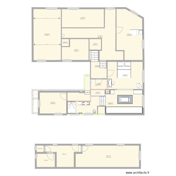 PLAN MAISON BALBRONN APRES 7. Plan de 0 pièce et 0 m2