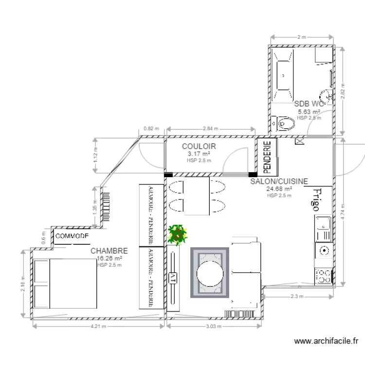 &eacute;tude cr&eacute;ation logement dans un local cr&eacute;teil PROPALE 1. Plan de 
