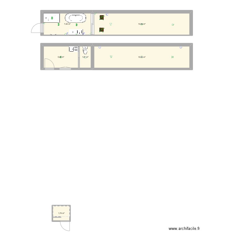 BINET. Plan de 0 pièce et 0 m2