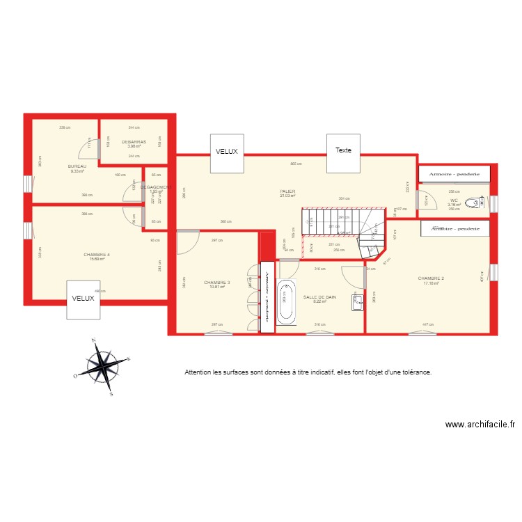 BI 2905 ETAGE. Plan de 0 pièce et 0 m2