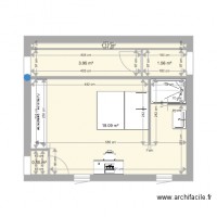 MAS 11 chambre et couloir plans