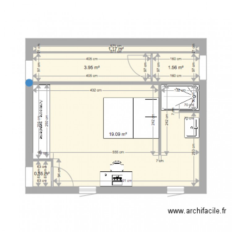 MAS 11 chambre et couloir plans. Plan de 0 pièce et 0 m2