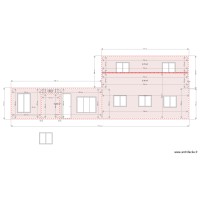 Plan fa&ccedil;ade sud est apr&egrave;s travaux