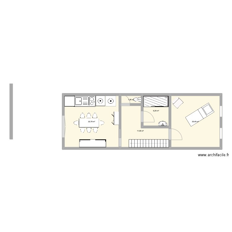 dernière étage . Plan de 0 pièce et 0 m2