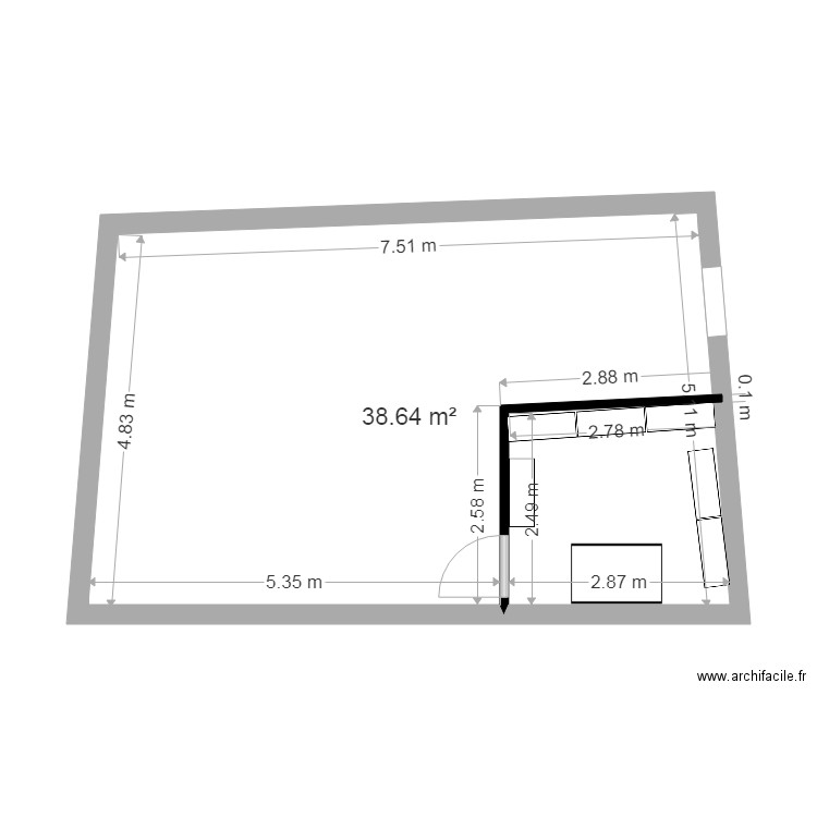 Grange 1 Montoison. Plan de 0 pièce et 0 m2