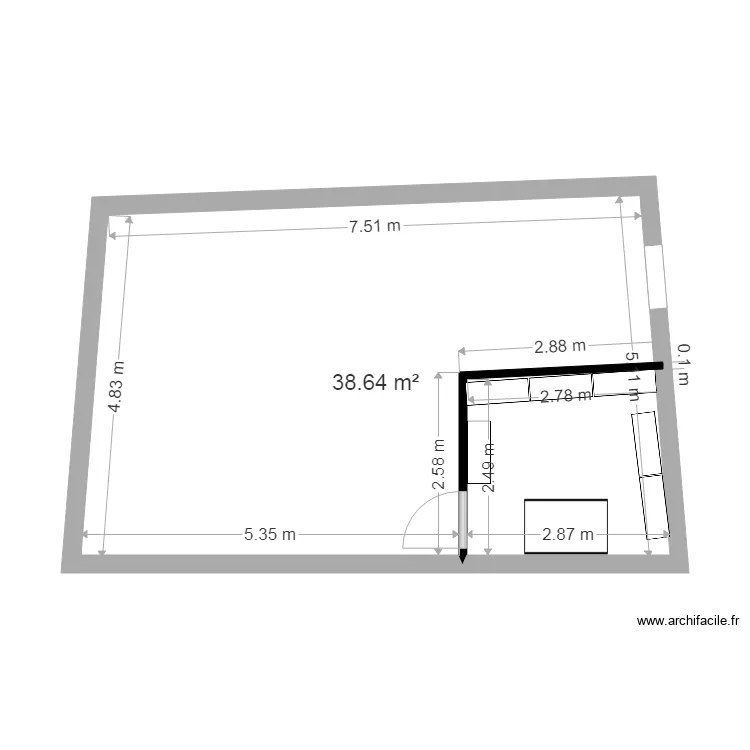 Grange 1 Montoison. Plan de 