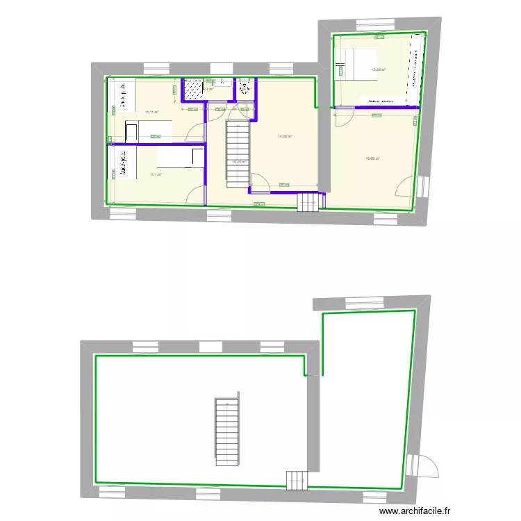 etage. Plan de 