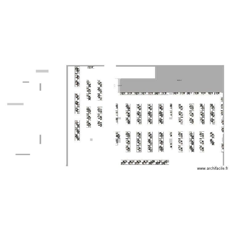 Plan Michelet hypo 1. Plan de 2 pièces et 40 m2