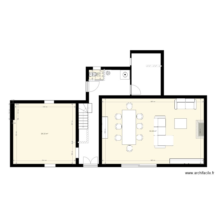 RDC. Plan de 0 pièce et 0 m2