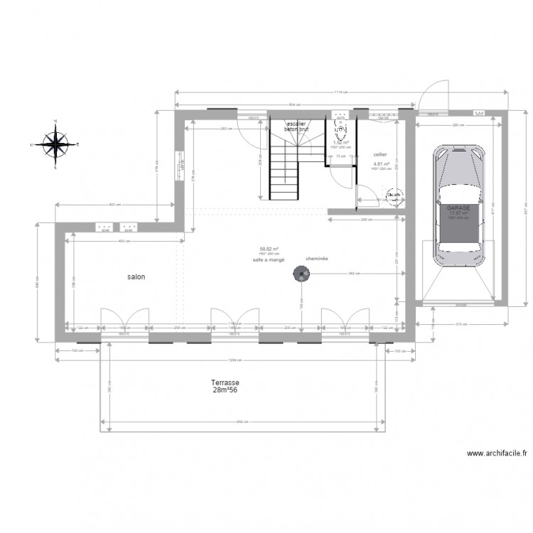 Projet Grimaud lot 6A rdc et etage. Plan de 0 pièce et 0 m2
