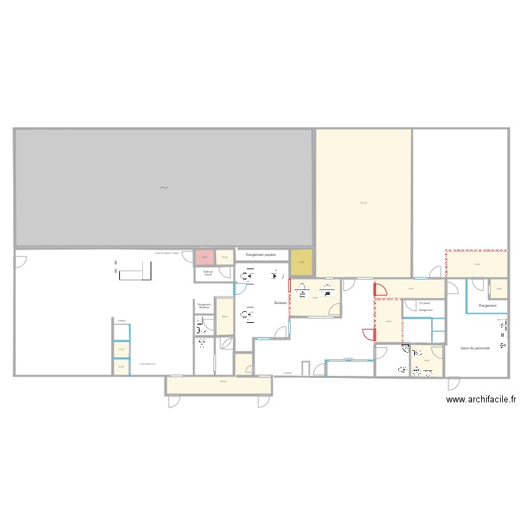 2023 Plan Rez-de-chaussée le bon C. Plan de 15 pièces et 300 m2