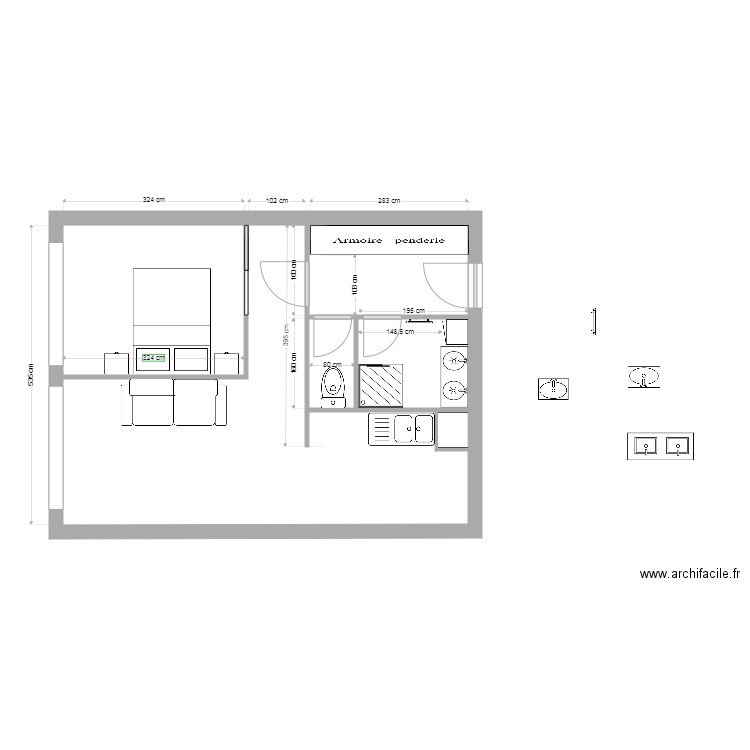 francine. Plan de 0 pièce et 0 m2
