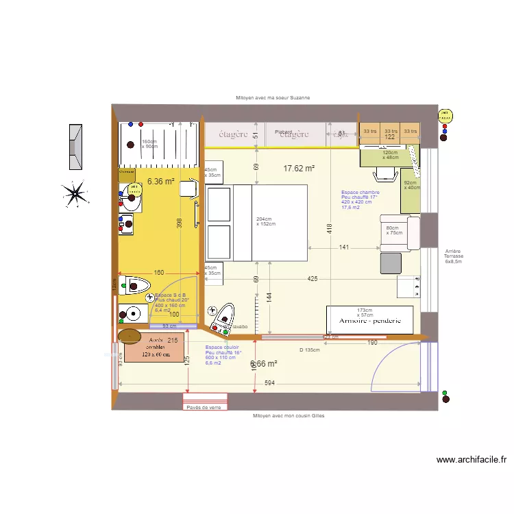 Chambre armoires 01. Plan de Chambre armoires 01. Plan de