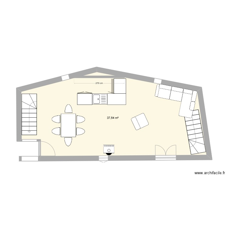 gite étage. Plan de 0 pièce et 0 m2