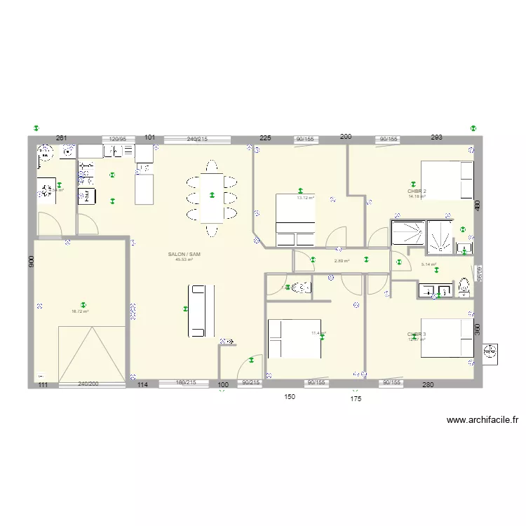 MAISON T5 FINAL. Plan de 