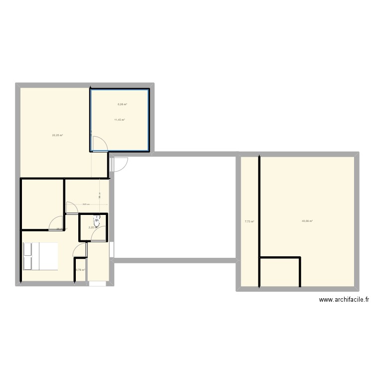 Maison P. Plan de 8 pièces et 110 m2